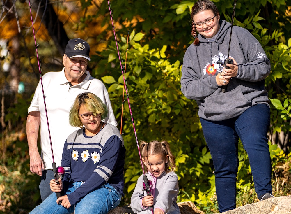 family fishing